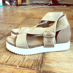 Beige sandals